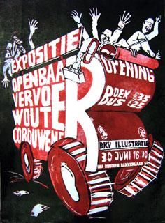 Aankondigingsposter expositie Wouer Corduwener